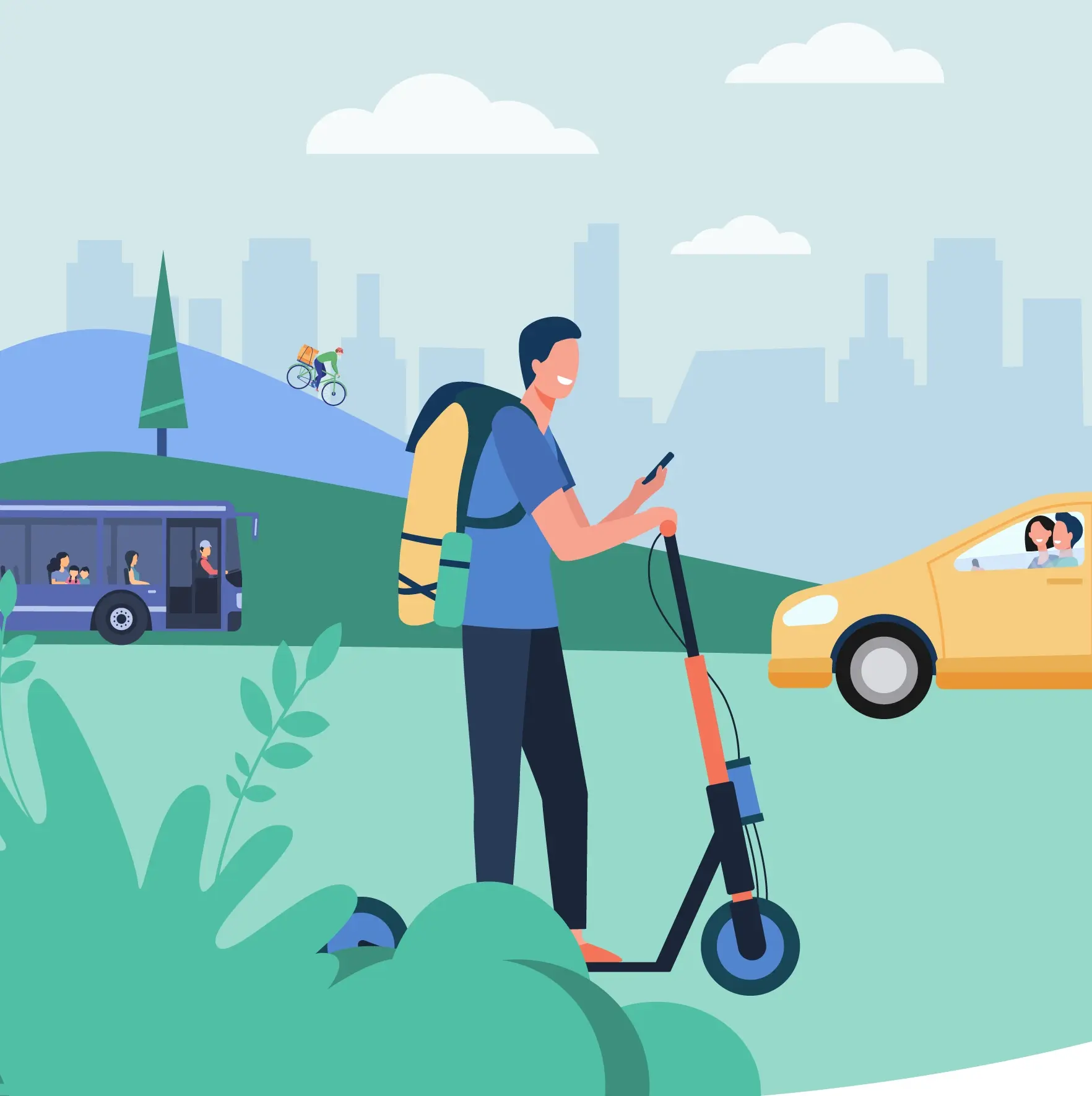 la mobilité durable en trottinette